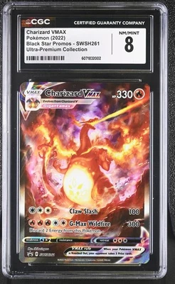 CGC 8 NM/MINT Charizard VMAX SWSH261 Pokémon 2022 UPC Promo Card psa - Image 1 of 2