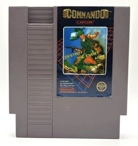 Commando (Nintendo | NES) (5-Screw Variant) Retro | Vintage Video Game - Tested - Picture 1 of 7