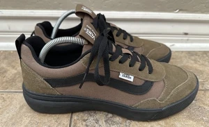 VANS RANGE EXP  Skate Sneaker  men's in Suede Canvas Brown Black Sz 9.5 - Picture 1 of 7