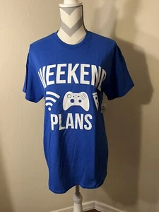 Old East Main Co Unisex Blau X Box Gaming Tee Shirt T-Shirt Neu mit Etikett Größe Erwachsene M - Bild 1 von 7