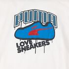 Puma Shirt Adult Medium Love Sneakers White Shoes Crewneck  Short Sleeve Men