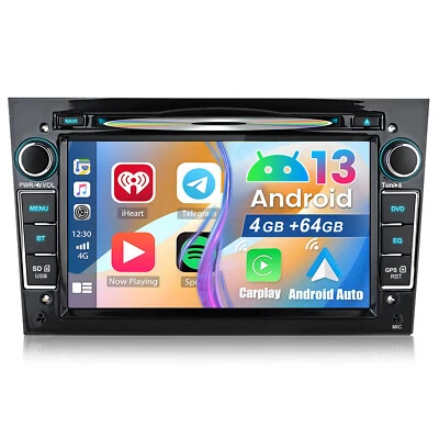 Autoradio Android 13 CarPlay GPS NAVI CD&DVD Für Opel Astra H Corsa C D Zafira B - Bild 1 von 4