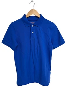 Cat & Jack Unisex Kid's Short Sleeve Bright Blue School Uniform Polo Size L - Picture 1 of 8