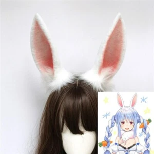 Holorive USADA Pekora Rabbit Ears Hairhoop Cosplay Prop Halloween Headwear - Picture 1 of 7