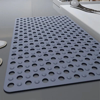 Square Shower Mats Extra Large Non Slip Mat Elderly Kid Bathroom Drain Holes AU - Image 1 of 4