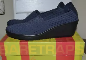 NWT BareTraps Woven Wedge Navy Ulricka Size 10 Medium - Picture 1 of 9