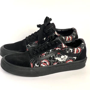 Vans Old Skool Glow Frights Off All Tela Nera Scamosciato Halloween M 7/W 8,5 - Foto 1 di 13