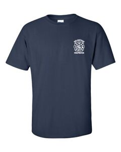 Volunteer Firefighter Fire Fighter MALTESE Badge FRONT ONLY Men's Tee Shirt 285