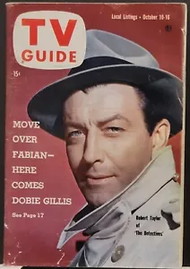 TV Guide October 1958 Robert Taylor Dobie Gillis Untouchables Bat Masterson Como - Picture 1 of 1