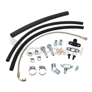 Turbo Oil Water Line Kit for Mazda MX5 Miata MK2 MK2.5 Garrett GT25R GT28R - Foto 1 di 4