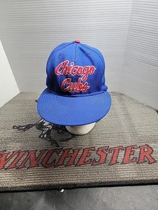 Vintage Chicago Cubs spelled out SnapBack Hat in Blue & Red/0425 - Picture 1 of 10