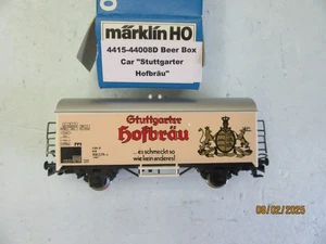 HO - Marklin 4415-44008D Beer Box Car Stuttgarter Hofbräu DB "Out of Set" - NOS - Picture 1 of 9