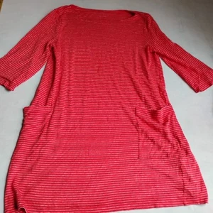Eileen Fisher Dress Large 100 Linen Pockets Lagenlook Beach Travel Capsule - Picture 1 of 15