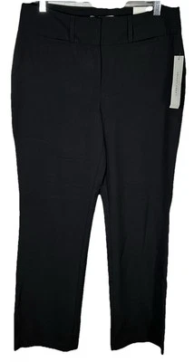 Larry Levine Dress Pants Womens Sz 10 Black High Rise Slacks Trouser Stretch NWT - Image 1 of 4