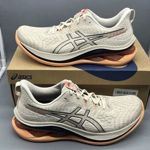 ASICS Gel Kinsei Max Mens 10.5 Beige Peach Black 1011B696-400 Athletic Shoes EUC - Picture 1 of 19