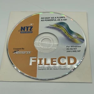NTI FileCD by Memorex Install CD Vintage Software - Windows 95/98/NT/2001/ME/XP - Picture 1 of 2