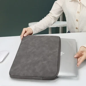 PU Leather Laptop Sleeve Bag Case For MacBook Air Pro 13" 14" 15" 16" Notebook - Picture 1 of 14