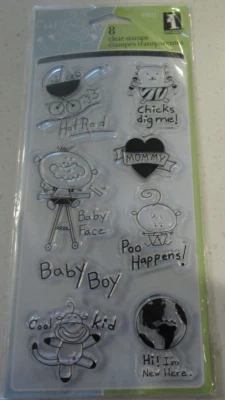 SELLOS DE GOMA TRANSPARENTES SIN MONTAR LITTLE TYKE -INKADINKADO Foto 1 de 2