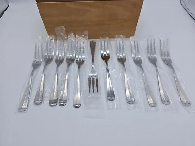 NUEVO REGAL CAPE COD Juego de 11 HORQUILLAS ENSALADAS Vintage Inoxidable COREA Foto 1 de 4