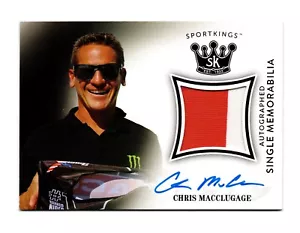 2018 Sport Kings Autograph Memorabilia CHRIS MACCLUGAGE Jet Ski Racer GOAT - Bild 1 von 2