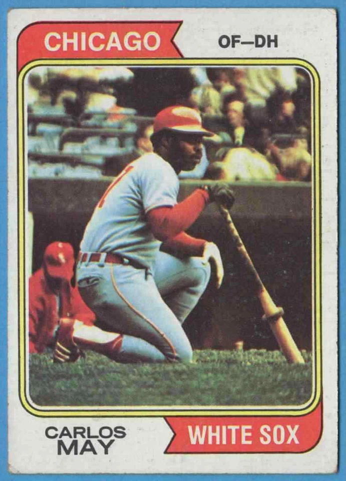 1974 Topps Carlos May #195 Chicago White Sox - Image 1 of 2