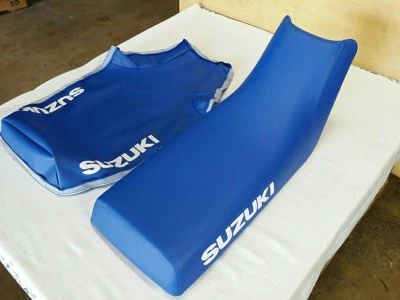 SUZUKI LT230 SEAT COVER QUADSPORT 1987 MODEL blue (S*-55) - Image 1 of 4