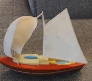 RARE VINTAGE 70'S  PLASTIC SAIL SHIP BOAT  nice shape - Picture 1 of 6