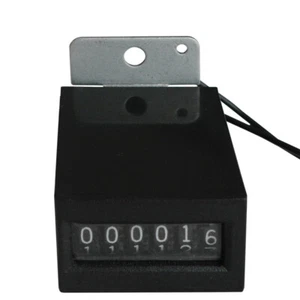 1pc 12V DC 6 Digit Impulse Arcade Coin Counter Mechanical Wire Leads Base - Picture 1 of 5