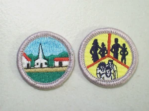 Lote de parches de insignia de mérito de los Boy Scouts, comunidad de la iglesia, familia - Imagen 1 de 2