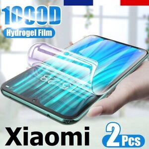 2 Films Hydrogel Protège Écran Xiaomi Redmi Mi Note 13 12 11 10 9 8 7 Pro Ultra