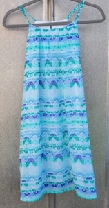 Girl's Nautica Green & Blue Spaghetti Strap Fashion Dress Size 16 (XL) - Picture 1 of 7