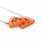 Best Friends Jewelry Friendship Family Pizza Slice Pendant Chain Necklace