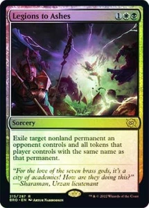 Legions to Ashes - Rare FOIL - The Brothers' War #215 - Picture 1 of 1