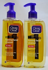 Clean & Clear Essentials Foaming Facial Cleanser Fragrance Free 2X 8 Oz AS SHOWN - Picture 1 of 5