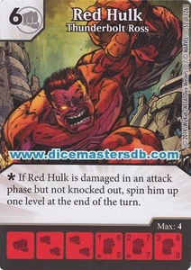 Red Hulk Thunderbolt Ross #52 - Uncanny X-Men - Marvel Dice Masters - Picture 1 of 1