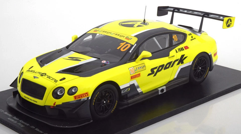 Spark Bentley Continental GT3 Macau World Cup 2016 Fong #10 1:18 *New! - Image 1 of 1