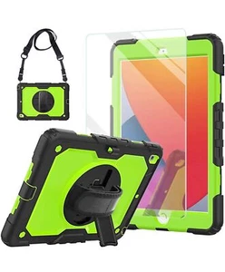Coque iPad 7ème Génération 2020 10,2 Pouces avec Verre Trempé Protecteur d'écran - Photo 1/7