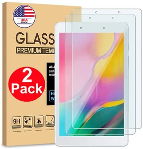 2-Pack Tempered Glass Screen Protector for Samsung Galaxy Tab A 8.0" T290/T295 - Picture 1 of 6