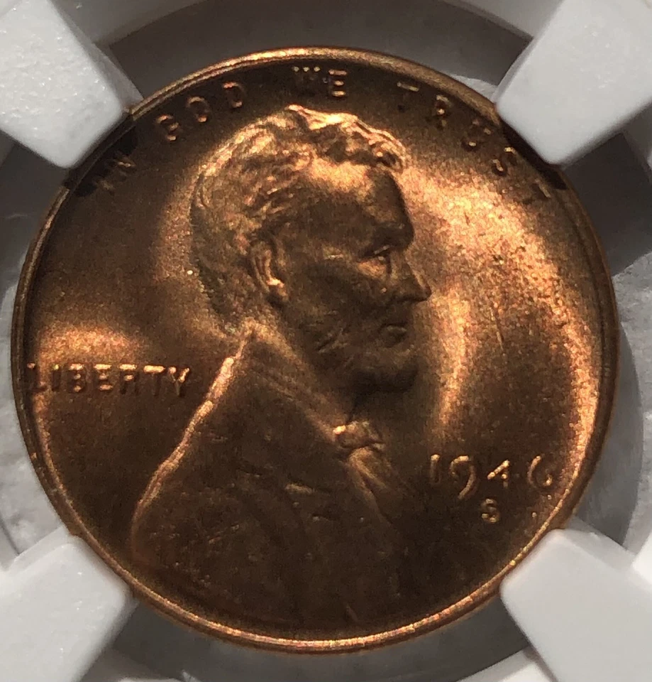 1946-S 1C RD Lincoln Cent - Image 1 of 4