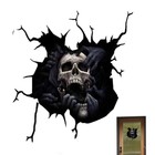 Halloween Creepy 3D Visual Effec Spooky Skeleton Stickers for Car Home Wall deco