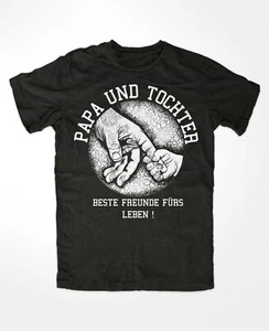 Papa und Tochter Beste Freunde T-Shirt SCHWARZ Held Baby Kind PAPA Superheld - Bild 1 von 6