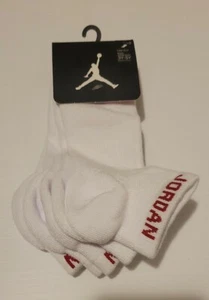 Air Jordan Socks Shoe Size 3Y-5Y Sock Size 7-9 3 Pair Jumpman Nike - Picture 1 of 4