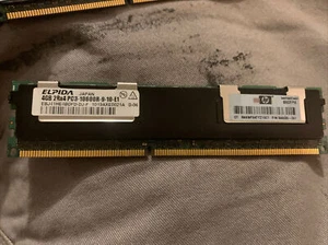 Elpida 4GB Server Memory 2Rx4 PC3-10600R-9-10-E1 (DDR3-1333) HMT151R7BFR4C - Picture 1 of 7