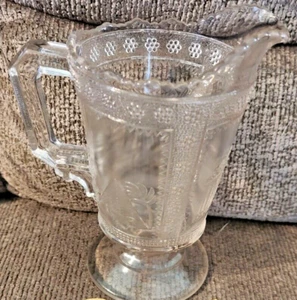 Vintage~Adams & Co~1882~pressed glass creamer~SPHYNX~Egyptian~Sphinx~Parthenon - Picture 1 of 6