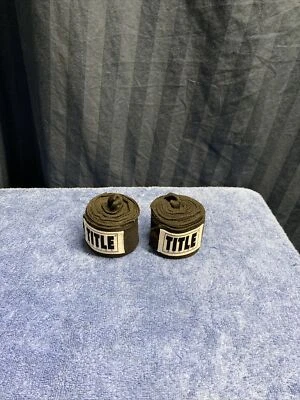 Title Boxing Style Handwraps-Black  B2 - Image 1 of 4