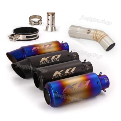 Sistema de escape tubo conexión media cola silenciador punta para Yamaha FZ8 FZ8N Foto 1 de 4