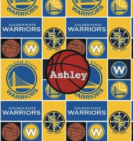 Golden State Warriors Basketball Personalized Pillow Cover