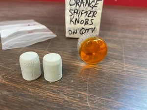 RETRO OLD SCHOOL ORANGE FORD CHEVY DODGE RATROD DONK SHIFTER GEAR SHIFT KNOB NOS - Picture 1 of 2
