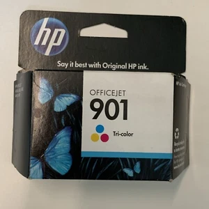 Genuine HP 901 Tri-Color Ink Cartridge Factory Sealed Exp 2012 New Original OEM - Picture 1 of 7