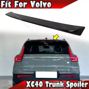 2018-2025 Fits Volvo XC40 5D SUV DTO Type Rear Trunk Spoiler Wing Painted Black - Picture 1 of 5